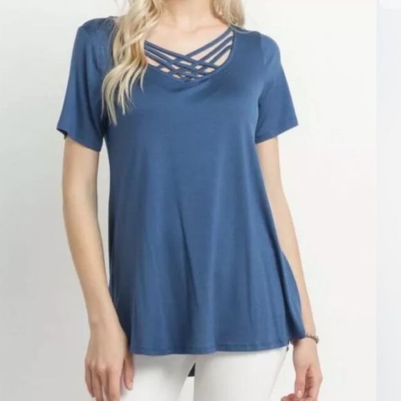 Mittoshop Crisscross Back Lace Detail V-Neck Cami